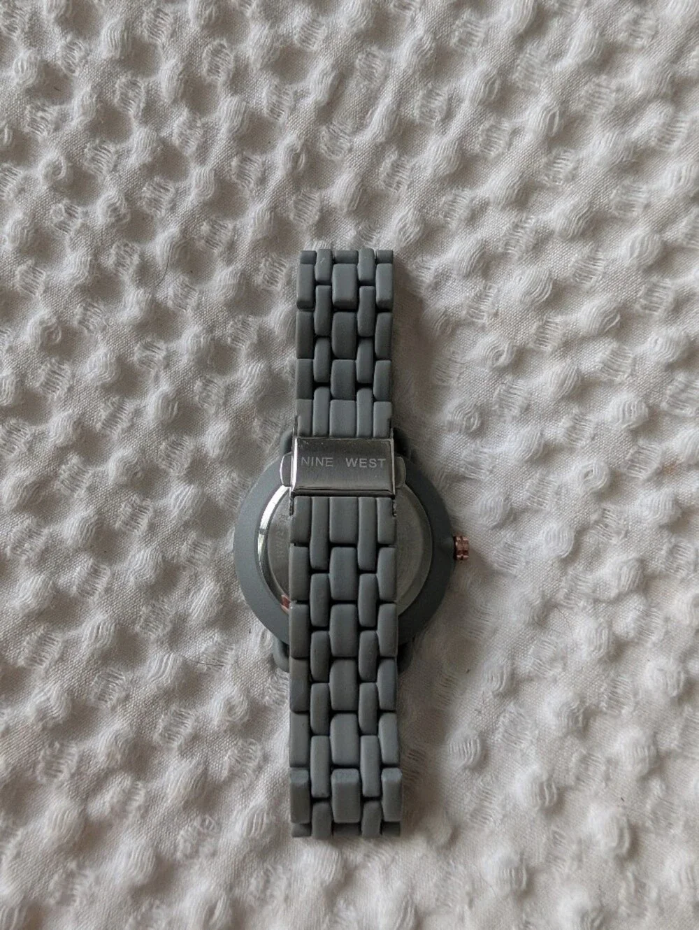 Nine West Gray Watch with Rose Gold Markers